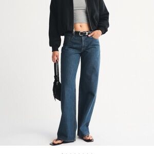 Abercrombie low rise ultra loose jeans